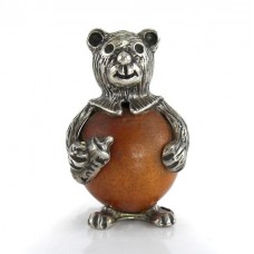 Miniatură din argint cu anturaj de coral natural Porifera | Baby Bear | Italia Miniatură din argint cu anturaj de coral natural Porifera | Baby Bear | Italia