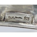 Brățară statement futuristă semnată Robert Lee Morris | argint sterling | Highly Collectible | cca 1977 Statele Unite