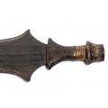 Vechi cuțit ceremonial tribal Mbole | Empute | R.D. Congo | prima jumătate a secolului XX