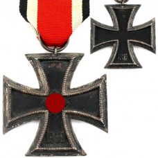 Decorație Crucea de Fier EKII | argint, originală | model 1939 | Germania Nazistă cca. 1939 -1945 Decorație Crucea de Fier EKII | argint, originală | model 1939 | Germania Nazistă cca. 1939 -1945