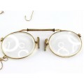 Ochelari pince nez Fits-U laminați cu aur galben | brevet  Jules Cottet | cca.1900 Franța