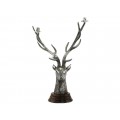 Impresionant sfeșnic din bronz argintat elaborat sub forma unui trofeu de cerb | atribuit colecției Maison Christian Dior | cca.1970