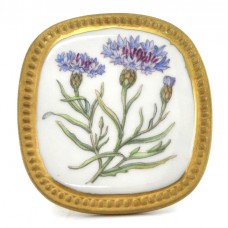 Broșă-pandant Georg Jensen | argint aurit și porțelan Royal Copenhagen | Danemarca cca.1950 Broșă-pandant Georg Jensen | argint aurit și porțelan Royal Copenhagen | Danemarca cca.1950