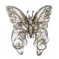 Rafinată broșă mexicană din argint filigranat sub forma unui fluture | cca. 1950 -1960