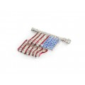 Broșă autentică Swarovski American Flag | Statele Unite anii '90