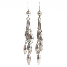 Cercei tassel multistrand din argint sterling | Contemporary Attitude | Statele Unite anii 2000 Cercei tassel multistrand din argint sterling | Contemporary Attitude | Statele Unite anii 2000