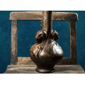 Monumentală garnitură de vaze din bronz Art Nouveau  semnate de Helene Sibeud | Franța cca.1900