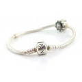 Brațară autentică Pandora accesorizată cu charm ”Happy Birthday” | Olanda | anii 2010