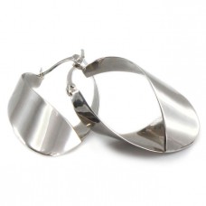 Cercei hoop cu inedit design contemporan | argint 925 | Thailanda Cercei hoop cu inedit design contemporan | argint 925 | Thailanda
