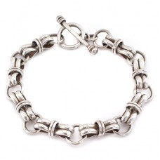 Inedită brățară chainmaille mexicană | unisex | argint 925 | cca. 1970 Inedită brățară chainmaille mexicană | unisex | argint 925 | cca. 1970