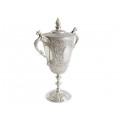 Monumentală cupă - trofeu din argint masiv | atelier James Dixon & Sons | Sheffield 1902