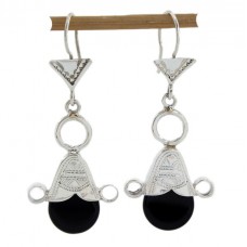 Cercei talismasnici  tuaregi manufacturați în argint | Hamsa | unicat | Niger Cercei talismasnici  tuaregi manufacturați în argint | Hamsa | unicat | Niger