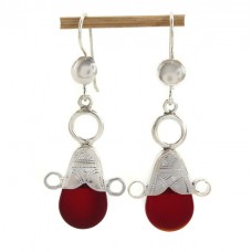 Cercei talismanici tuaregi manufacturați în argint | Hamsa | UNICAT  Cercei talismanici tuaregi manufacturați în argint | Hamsa | UNICAT