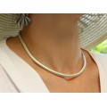 Elegant colier choker modernist mexican | argint 925 | anii 2000