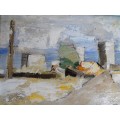 pictura:Digul Portului Tomis '62 ulei pe mucava