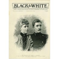 Casatoria Regala :  Ferdinand I & Maria de Edinburgh. Black & White. ianuarie 1893