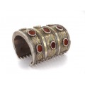 Impresionantă brățară tribală turkmenă | Bilezik | manufactură în argint & carnelian natural | cca 1900