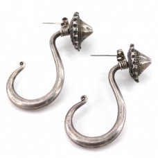 Impresionanți cercei tribali Hmong | manufactură în argint | Laos | prima jumătate a sec.XX Impresionanți cercei tribali Hmong | manufactură în argint | Laos | prima jumătate a sec.XX