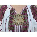 Opulentă amuletă pectorală turkmenă Gulyaka | triburile Yomut | manufactură în argint aurit | cca.1900 Turkmenistan