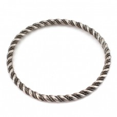 Veche brățară bangle manufacturată în argint masiv | Rajasthan - India Veche brățară bangle manufacturată în argint masiv | Rajasthan - India