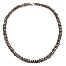 Rafinat colier etnic indian splendid manufacturat în argint filigranat și granulat manual  Rafinat colier etnic indian splendid manufacturat în argint filigranat și granulat manual