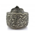 Vechi aromatizator extrem-oriental din bronz argintat | Minogame | China - perioada republicană cca. 1930