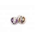Opulent inel statement contemporary decorat cu două impresionante cristale Bohemia | anii 2010