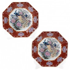 Set de două farfurii decorative japoneze | cca. 1960 Set de două farfurii decorative japoneze | cca. 1960