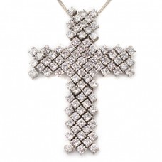 Colier modernist din argint, accesorizat cu un splendid pandant religios modernist | Italia anii 2010 Colier modernist din argint, accesorizat cu un splendid pandant religios modernist | Italia anii 2010