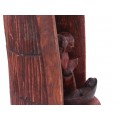 Inedită sculptură ortodoxă africană redând scena nașterii Mântuitorului | lemn de esență exotică | Etiopia