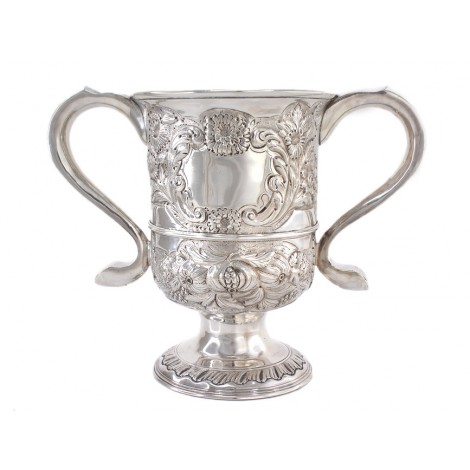 Cupă ceremonială din argint sterling | Loving Cup | atelier John Langlands I | Newcastle anul 1771