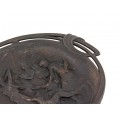 Impresionant vide-poche Art Nouveau realizat din bronz patinat | Diana la vânătoare | piesă semnată