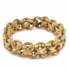 Iconică braţară Hermes chainmaille by Georges L'Enfant | argint vermeil | Franța cca.1960 Iconică braţară Hermes chainmaille by Georges L'Enfant | argint vermeil | Franța cca.1960
