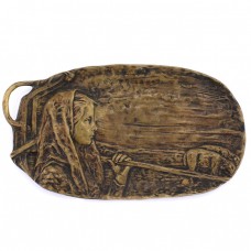 Vide-poche Art Nouveau pentru cărți de vizită | bronz | piesă semnată de sculptorul Peter Tereszczuk | Austria cca. 1910  Vide-poche Art Nouveau pentru cărți de vizită | bronz | piesă semnată de sculptorul Peter Tereszczuk | Austria cca. 1910