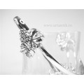 elegant set servierea vinului: ghetiera, cleste & suport sticla. argintat. Italia