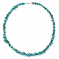 Colier modernist amerindian decorat cu turcoaze naturale Royston | închidere din argint | Statele Unite Colier modernist amerindian decorat cu turcoaze naturale Royston | închidere din argint | Statele Unite