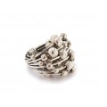 Spectaculos inel cinetic futurist | manufactură în argint | Art Studio Jewelry | Statele Unite