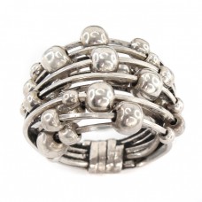 Spectaculos inel cinetic futurist | manufactură în argint | Art Studio Jewelry | Statele Unite Spectaculos inel cinetic futurist | manufactură în argint | Art Studio Jewelry | Statele Unite