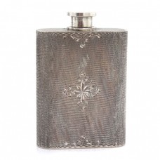 Flacon din argint pentru parfum minuțios decorat prin gravare manuală | Italia cca.1950 Flacon din argint pentru parfum minuțios decorat prin gravare manuală | Italia cca.1950