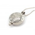 Colier din argint accesorizat cu o veche amuletă locket tibetană | Ghau | Nepal 