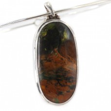 Colier choker cu pandant statement din argint și pietersit natural | Indonezia Colier choker cu pandant statement din argint și pietersit natural | Indonezia