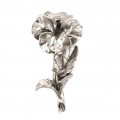 Broșă de rever rafinat stilizată sub forma unei panseluțe | manufactură din argint | Italia