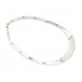 Colier statement modernist tip choker din argint | anii 2000 