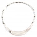 Colier statement modernist tip choker din argint | anii 2000 