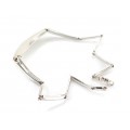 Colier statement modernist tip choker din argint | anii 2000 