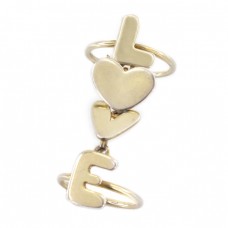 Inel Valentines din argint aurit | Love | anii 2010 Inel Valentines din argint aurit | Love | anii 2010