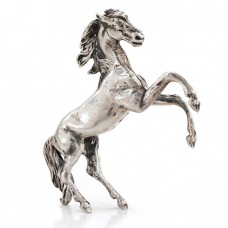 Statuetă miniaturală din argint redând un cal cabrat | atelier Belfiore Giuseppe Statuetă miniaturală din argint redând un cal cabrat | atelier Belfiore Giuseppe