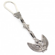 Breloc din argint accesorizat cu un impresionant pandant Isis | Egipt cca. 1962 -1965  Breloc din argint accesorizat cu un impresionant pandant Isis | Egipt cca. 1962 -1965