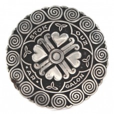 Broșă statement Celtic Revival | manufactură în argint | semnată Pierre Peron | cca. 1935 - 1938 Broșă statement Celtic Revival | manufactură în argint | semnată Pierre Peron | cca. 1935 - 1938