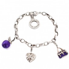 Brățară Thomas Sabo accesorizată cu 3 charmuri | anii 2010 Brățară Thomas Sabo accesorizată cu 3 charmuri | anii 2010